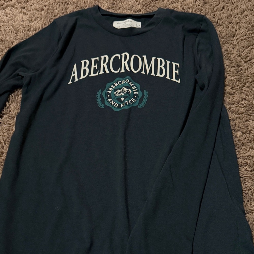 Abercrombie & Fitch Dark Green Logo Long Sleeve